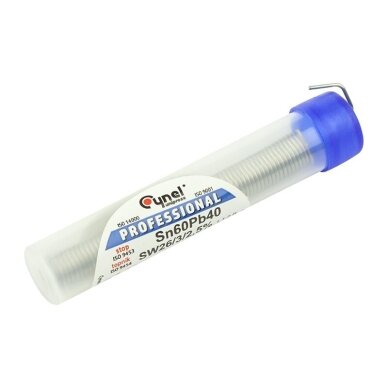 Lydmetalio viela su fliusu Ø 1mm 10g Lydmetalio viela su fliusu Ø 1mm 10g