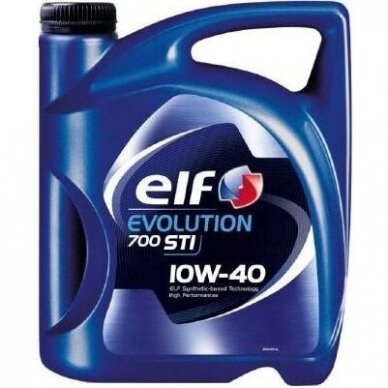 Mašininė alyva ELF Evolution 700 STI 10W40 5L. Mašininė alyva ELF Evolution 700 STI 10W40 5L.