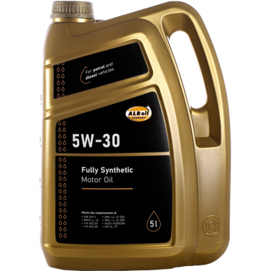 Mašininė alyva pilnai sintetinė ALB OIL 5W30 5L. Mašininė alyva pilnai sintetinė ALB OIL 5W30 5L.