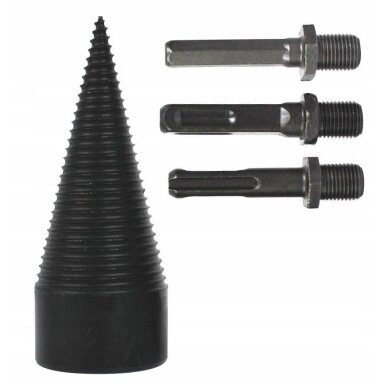 Medienos skėlimo grąžtas - kūgis 45mm 3vnt. Medienos skėlimo grąžtas - kūgis 45mm 3vnt.