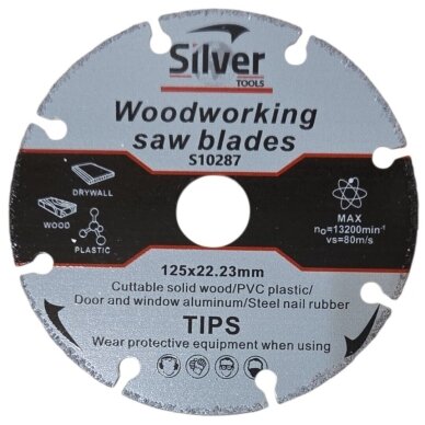 Medienos pjovimo diskas 125x22.2mm 8 dantys S10287