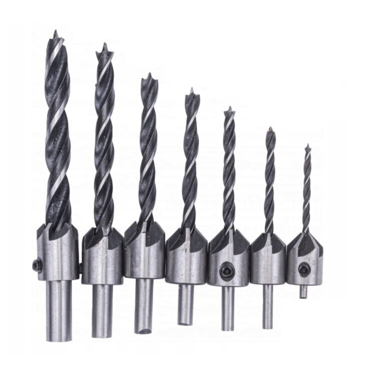 Medienos grąžtai su įgilinimu (3–10mm) 7vnt. S11542