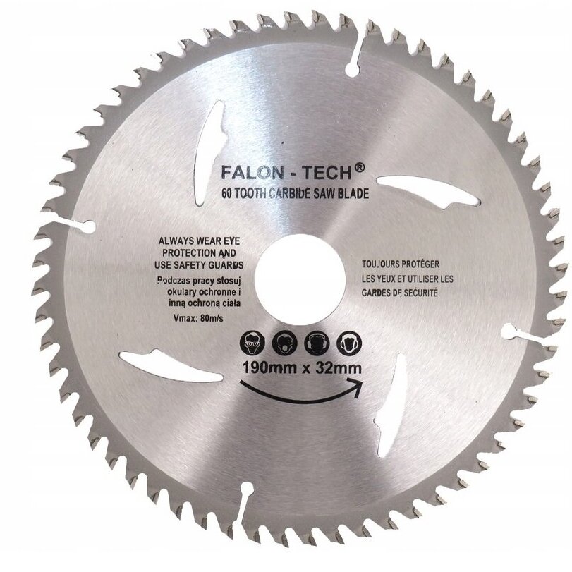 Pjūklas medžiui 190×32mm 60T Pjūklas medžiui 190×32mm 60T