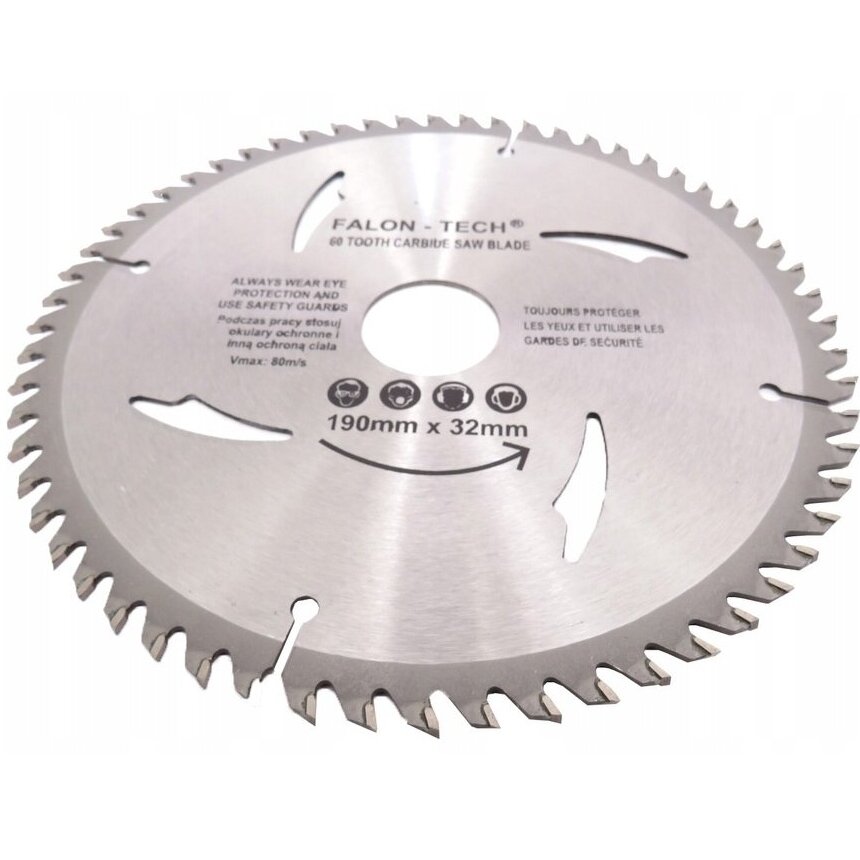 Pjūklas medžiui 190×32mm 60T 2 Pjūklas medžiui 190×32mm 60T 2