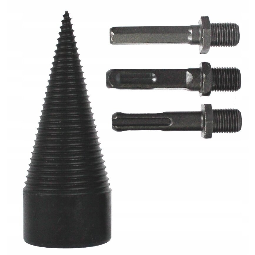 Medienos skėlimo grąžtas - kūgis 45mm 3vnt. Medienos skėlimo grąžtas - kūgis 45mm 3vnt.