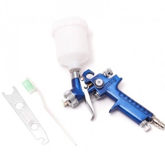 Mini dažymo pistoletas metalinis HVLP 0.8mm H-2000 G2 Mini dažymo pistoletas metalinis HVLP 0.8mm H-2000 G2