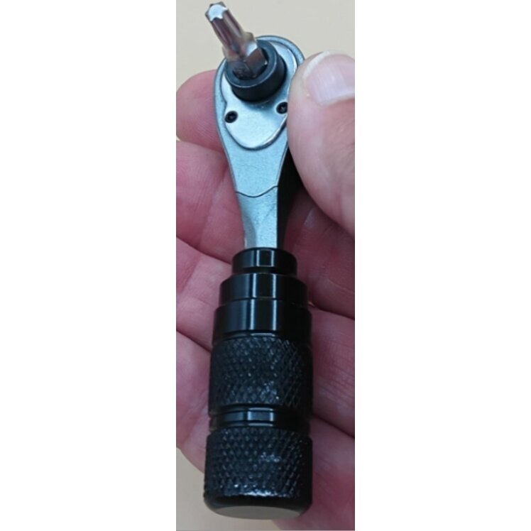 Terkšlė ypač maža 1/4" 72d. L-90mm 5 Terkšlė ypač maža 1/4" 72d. L-90mm 5
