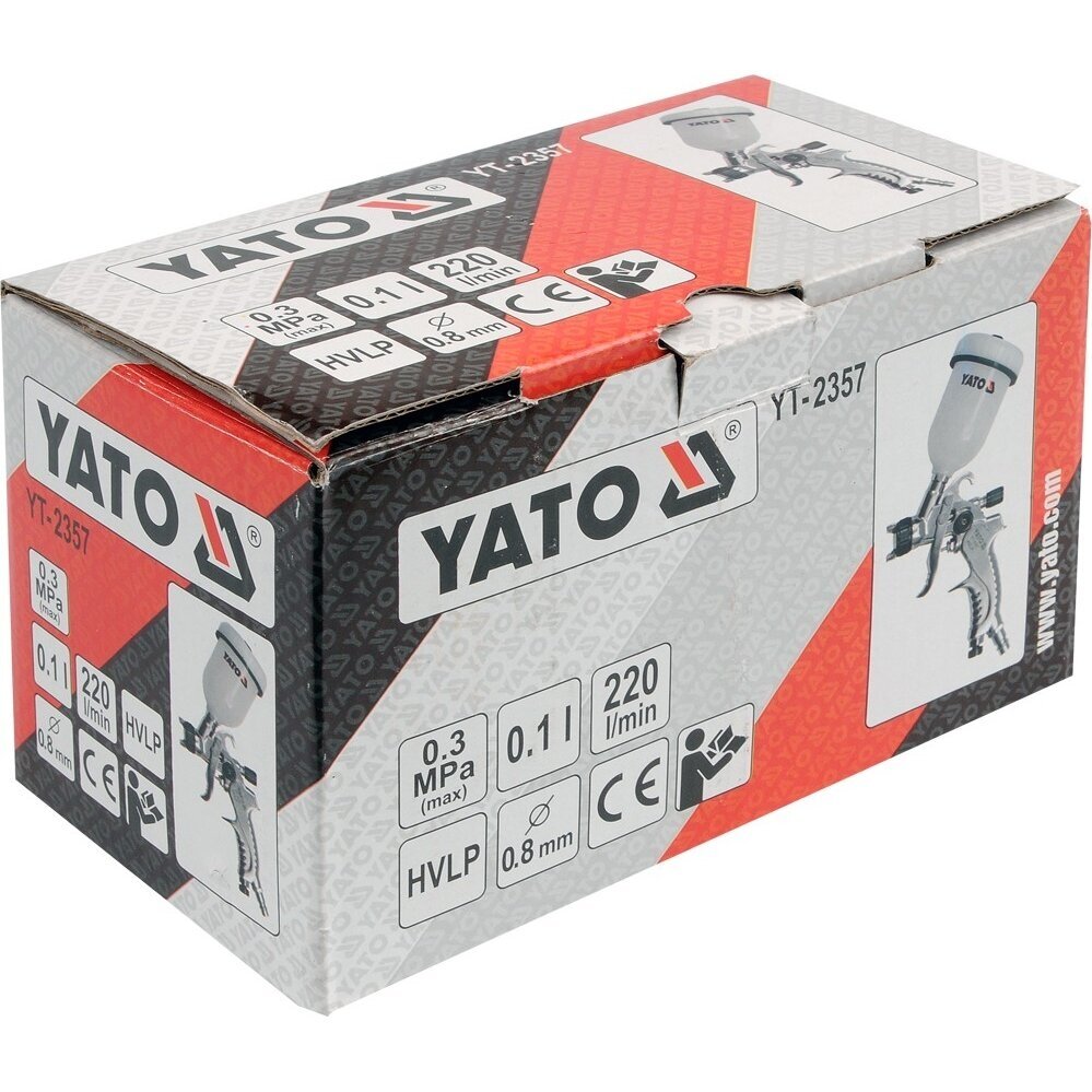 Mini dažymo pistoletas metalinis HVLP 0.8mm 2 Mini dažymo pistoletas metalinis HVLP 0.8mm 2