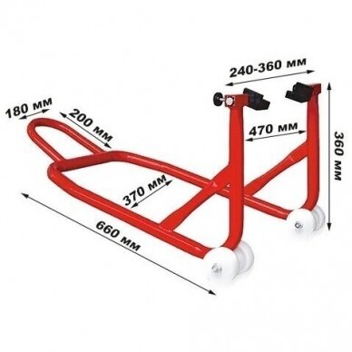 Motociklo stovas galiniam ratui 250kg 2 Motociklo stovas galiniam ratui 250kg 2