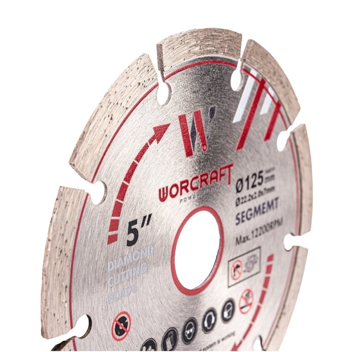 Mūro freza 125mm 1500W WORCRAFT 8