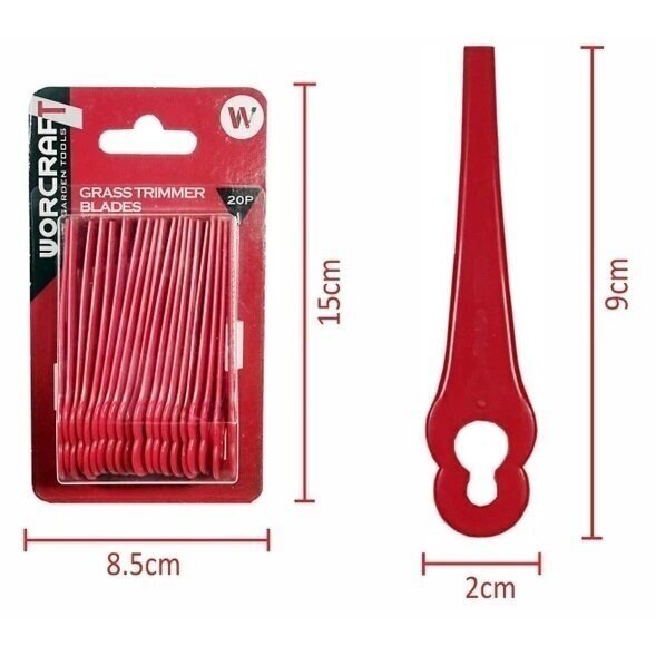 Nailoninių pjovimo peiliukų rinkinys 20vnt. 1 Nailoninių pjovimo peiliukų rinkinys 20vnt. 1