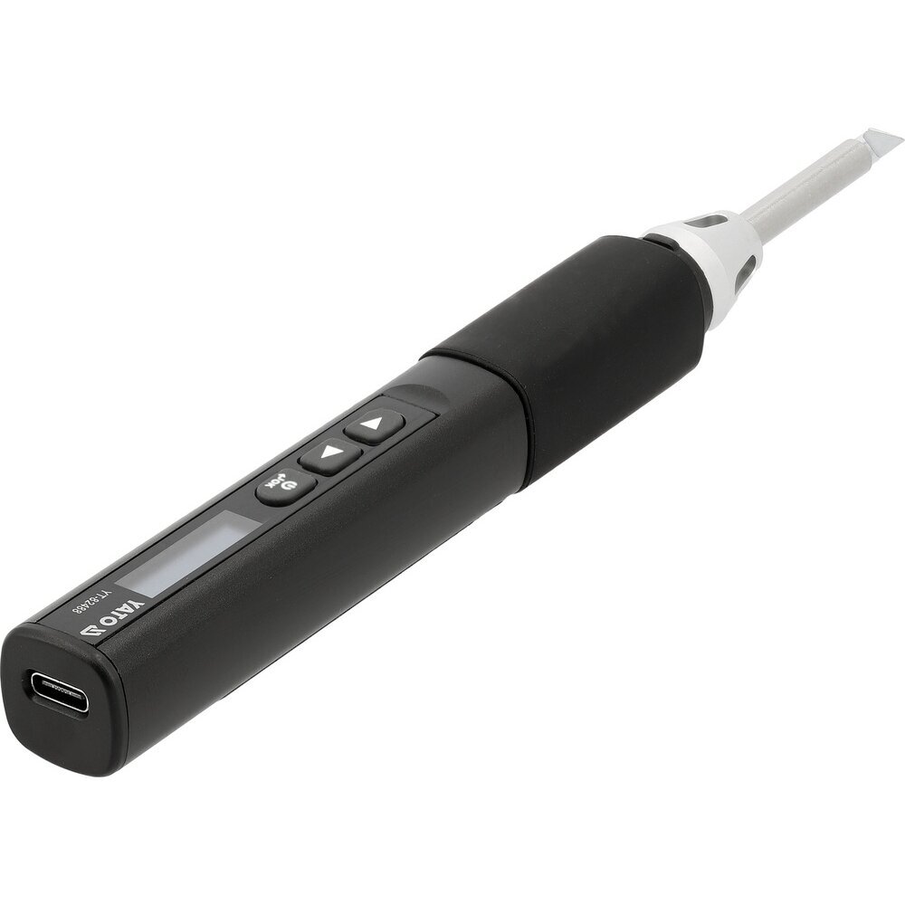 Nešiojamas skaitmeninis lituoklis su OLED USB-C 3