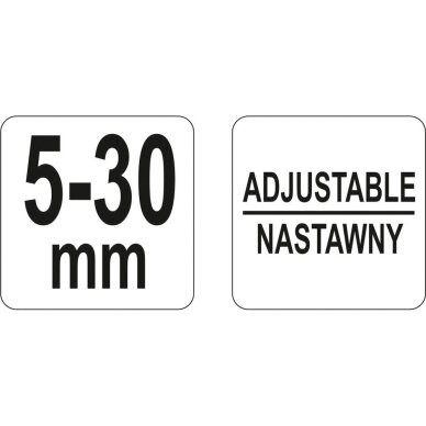 Nuimtuvas gnybtams/valytuvams 5-30mm 3 Nuimtuvas gnybtams/valytuvams 5-30mm 3