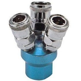 Oro paskirstytojas 1/2" 3 lizdų su vožtuvais Oro paskirstytojas 1/2" 3 lizdų su vožtuvais