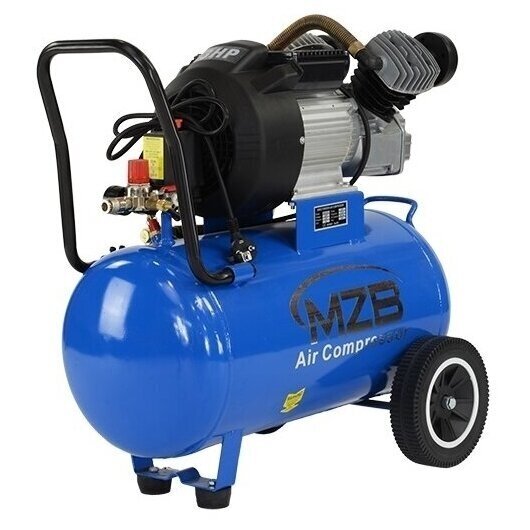 Oro kompresorius stūmoklinis 2 cilindrų 220V 50L. Oro kompresorius stūmoklinis 2 cilindrų 220V 50L.