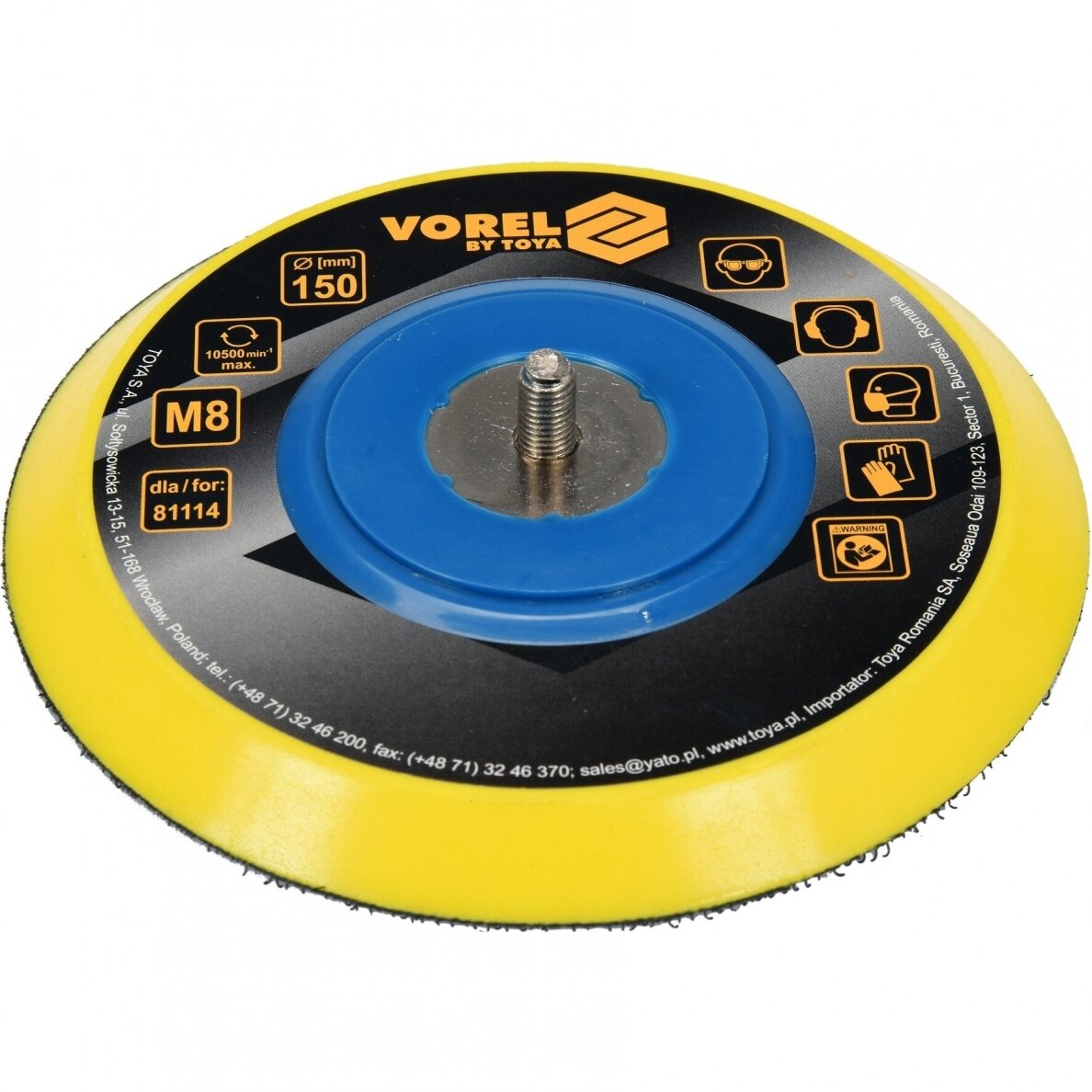 Padas Velcro poliruokliui 150mm Padas Velcro poliruokliui 150mm