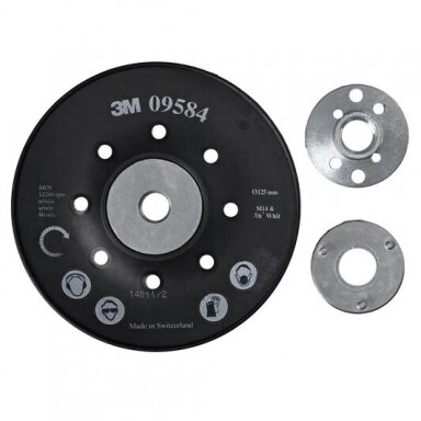 Padas atraminis šlifavimo popieriui M14 125mm 3M