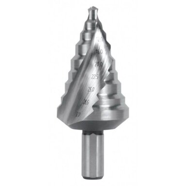 Pakopinis grąžtas HSS 6.0-32.0mm Pakopinis grąžtas HSS 6.0-32.0mm