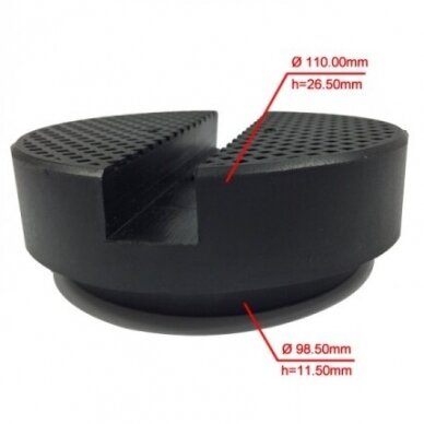 Padas guminis domkratui 108mm EX002 1