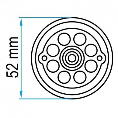 Padas guminis domkratui 52mm 1 Padas guminis domkratui 52mm 1