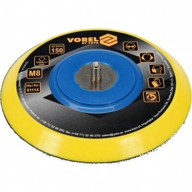 Padas Velcro poliruokliui 150mm Padas Velcro poliruokliui 150mm