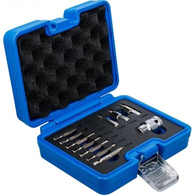 Pažeistų Torx varžtų ištraukiklių rinkinys T10–T55 11vnt. 74785 3