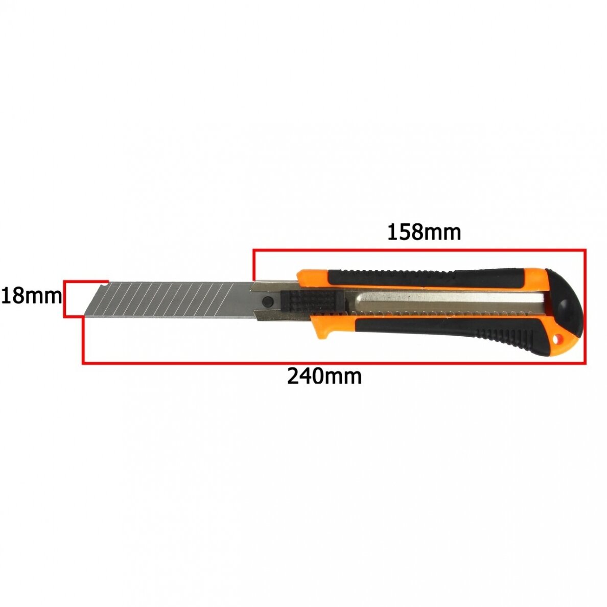 Peilis laužomomis geležtėmis 18mm 1 Peilis laužomomis geležtėmis 18mm 1