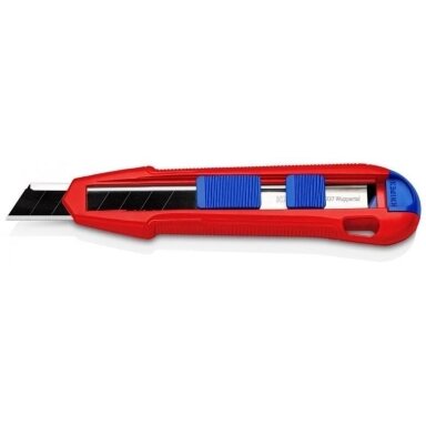 Peilis laužomomis geležtėmis 18mm CUTIX KNIPEX Peilis laužomomis geležtėmis 18mm CUTIX KNIPEX
