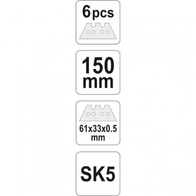 Peilis sudedamas + atsarginiai peiliukai 61x33mm 2 Peilis sudedamas + atsarginiai peiliukai 61x33mm 2