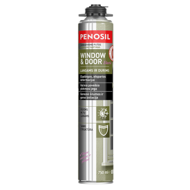 Window & Door Elastic PENOSIL elastingos langų sandarinimo putos 750ml. Window & Door Elastic PENOSIL elastingos langų sandarinimo putos 750ml.