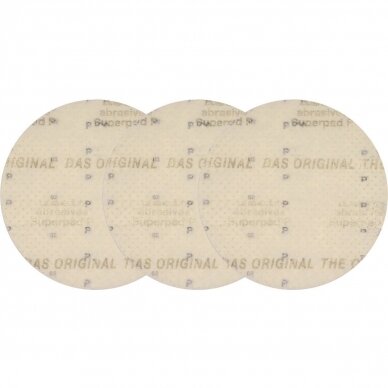 Perforuotas šlifavimo diskas su Velcro 3vnt. 225mm P80 1 Perforuotas šlifavimo diskas su Velcro 3vnt. 225mm P80 1