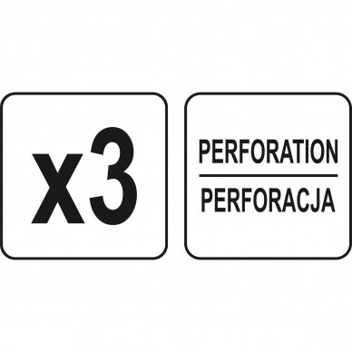 Perforuotas šlifavimo diskas su Velcro 3vnt. 225mm P80 2 Perforuotas šlifavimo diskas su Velcro 3vnt. 225mm P80 2