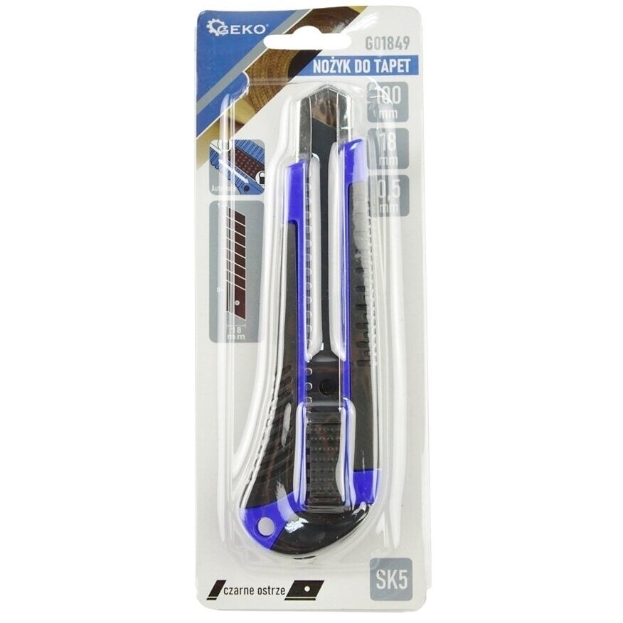 Peilis laužomomis geležtėmis 18mm SK5 Peilis laužomomis geležtėmis 18mm SK5