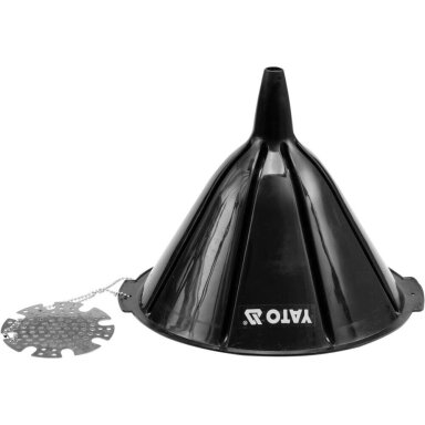 Piltuvas su metaliniu sieteliu 280mm YT-0697 Piltuvas su metaliniu sieteliu 280mm YT-0697