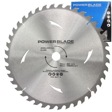 Pjūklas medžiui 400x32mm 40T