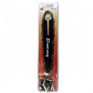 Pjovimo juosta + 2 grandinės 6" 1/4" 15cm 1.1mm