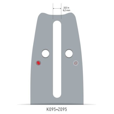 Pjovimo juosta .325" 1.3mm 15" OREGON 150MLBK095 2 Pjovimo juosta .325" 1.3mm 15" OREGON 150MLBK095 2