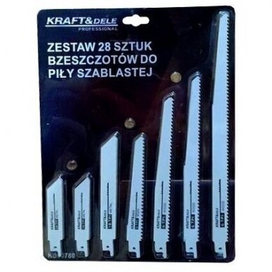Pjūkliukų tiesiniam pjūklui rinkinys metalas/medis 28vnt. Pjūkliukų tiesiniam pjūklui rinkinys metalas/medis 28vnt.