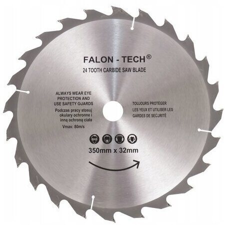 Pjūklas medžiui 350×32-25.4mm 24T Pjūklas medžiui 350×32-25.4mm 24T