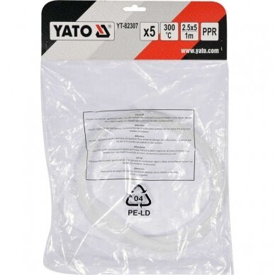 Plastiko suvirinimo juosta polipropilenas (PPR) 2.5x5mm 5х1m YT-82307 Plastiko suvirinimo juosta polipropilenas (PPR) 2.5x5mm 5х1m YT-82307