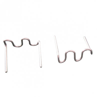 Plastiko suvirinimo kabės banguotos 0.8mm 100vnt. Plastiko suvirinimo kabės banguotos 0.8mm 100vnt.