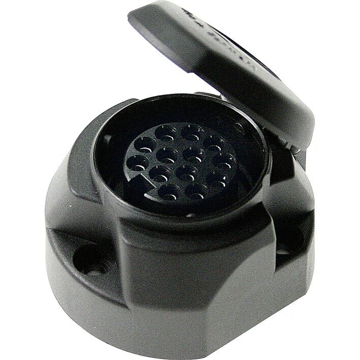 Plastikinė rozetė priekabai 12v/13pol. Plastikinė rozetė priekabai 12v/13pol.