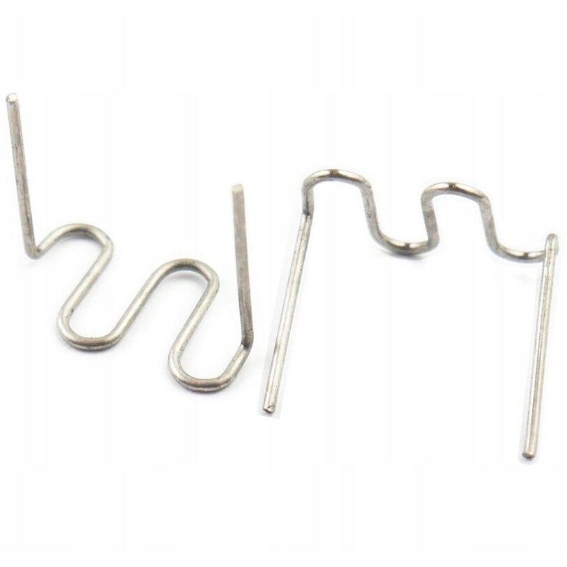 Plastiko suvirinimo kabės banguotos 0.8mm 500vnt. S11867 1 Plastiko suvirinimo kabės banguotos 0.8mm 500vnt. S11867 1