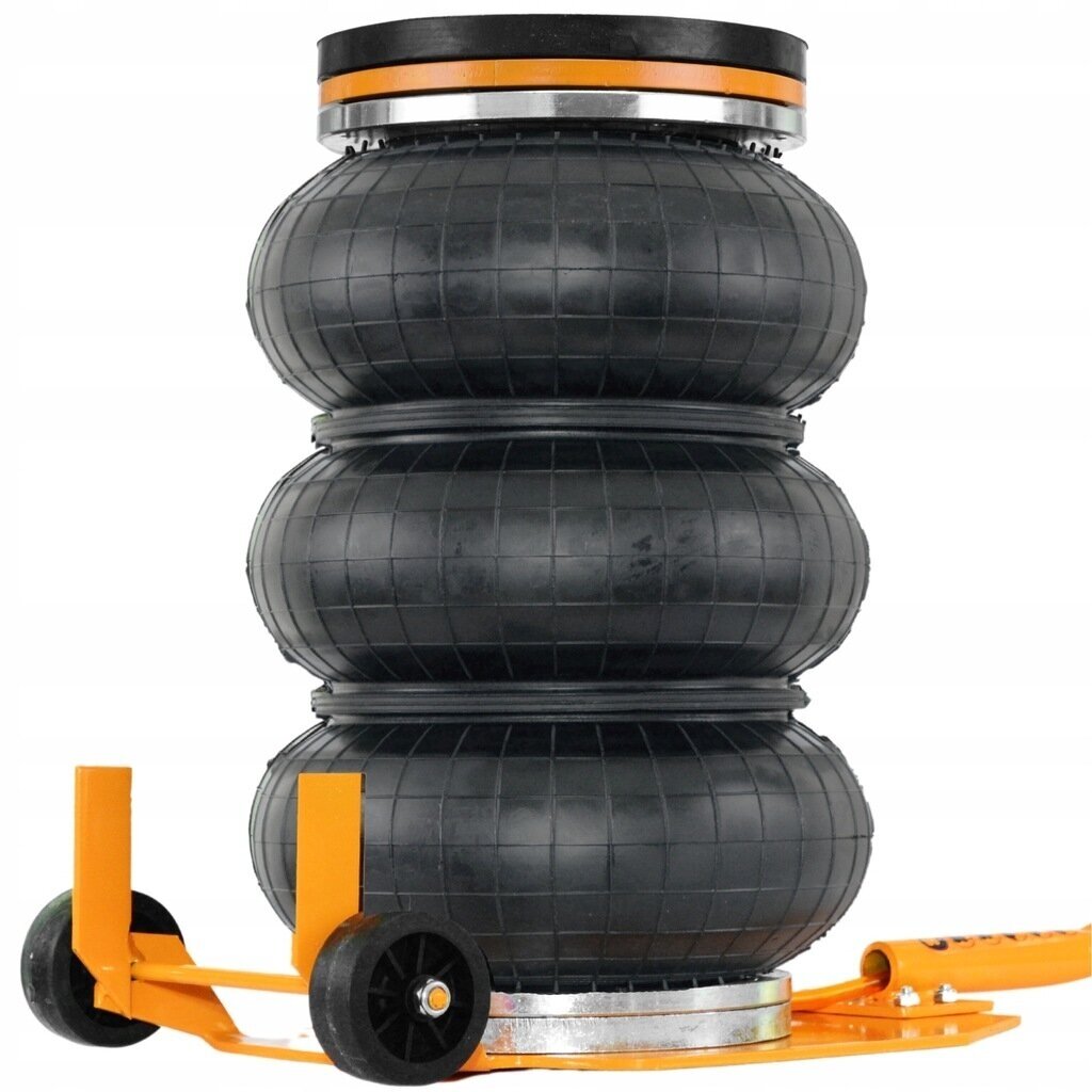 Pneumatinis domkratas su ratukais 3.5T 150-400mm + apsauginė guma 12070G 3