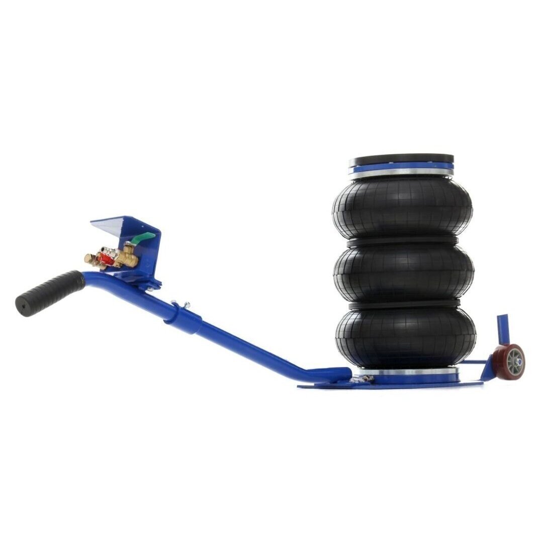 Pneumatinis domkratas su ratukais 3.5T 150-400mm + apsauginė guma MF180035 1