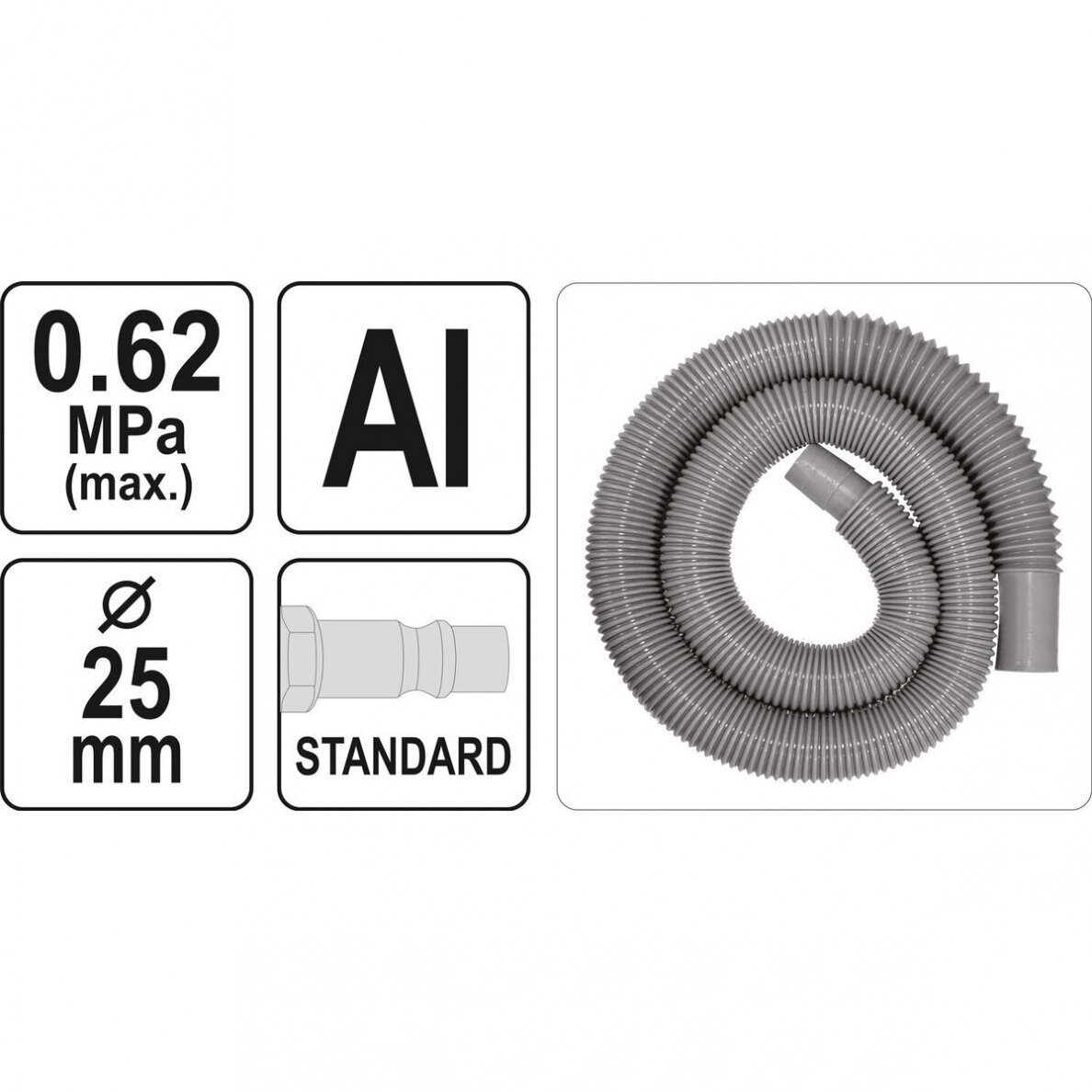 Pneumatinis dulkių siurblys su antgaliais 1/4" 4 Pneumatinis dulkių siurblys su antgaliais 1/4" 4
