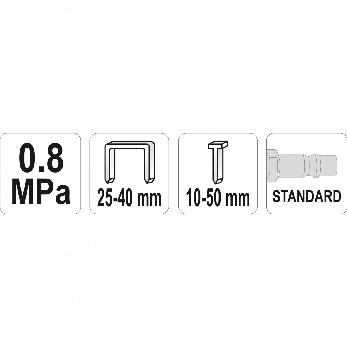 Pneumatinis kabiamūšis / viniamūšis 1/4" 25-40mm/10-50mm 3 Pneumatinis kabiamūšis / viniamūšis 1/4" 25-40mm/10-50mm 3
