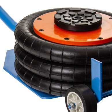 Pneumatinis domkratas su ratukais 3.5T 150-400mm + apsauginė guma MF180035 11