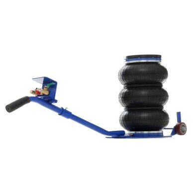 Pneumatinis domkratas su ratukais 3.5T 150-400mm + apsauginė guma MF180035 1