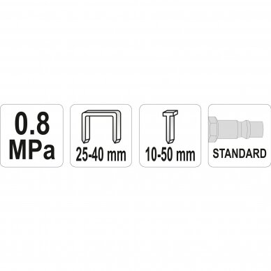 Pneumatinis kabiamūšis / viniamūšis 1/4" 25-40mm/10-50mm 3 Pneumatinis kabiamūšis / viniamūšis 1/4" 25-40mm/10-50mm 3
